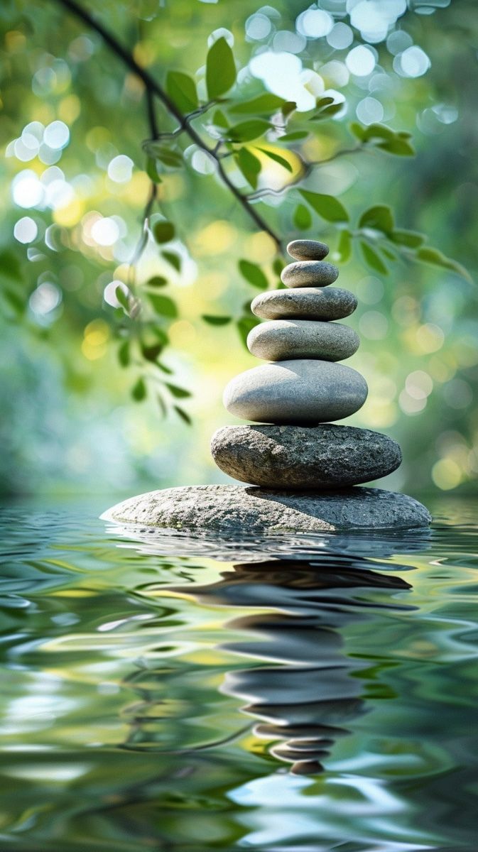 Balanced stones over calm water symbolizing hope, emotional healing, and depression counseling Maryland that promotes resilience, inner peace, and mental wellness.
